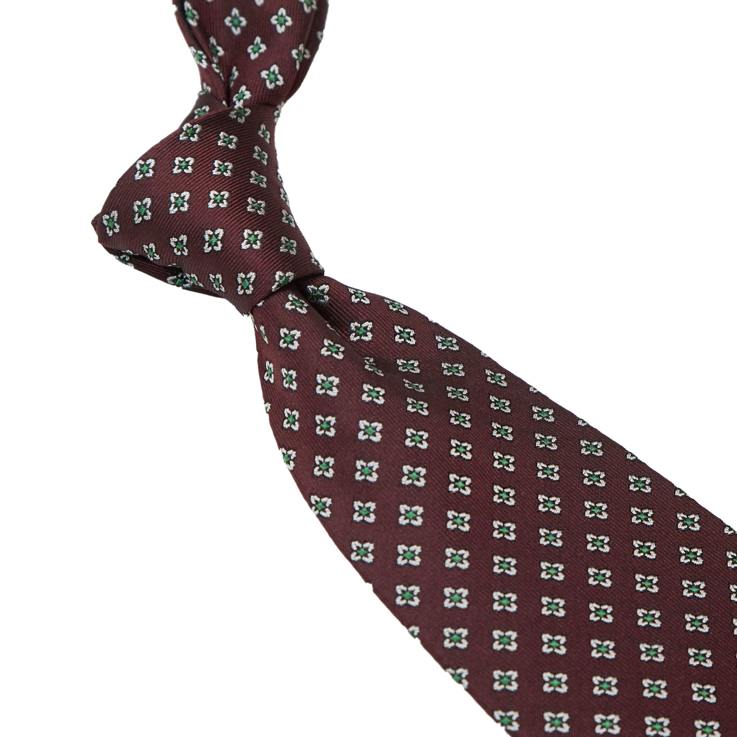 Sovereign Grade Burgundy Jacquard Floral Tie