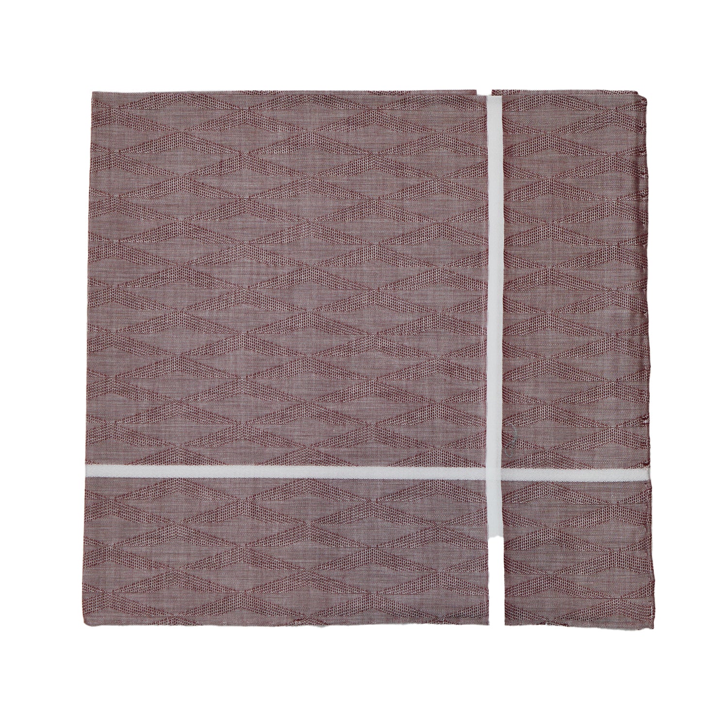 Simonnot Godard Burgundy Cotton Handkerchief