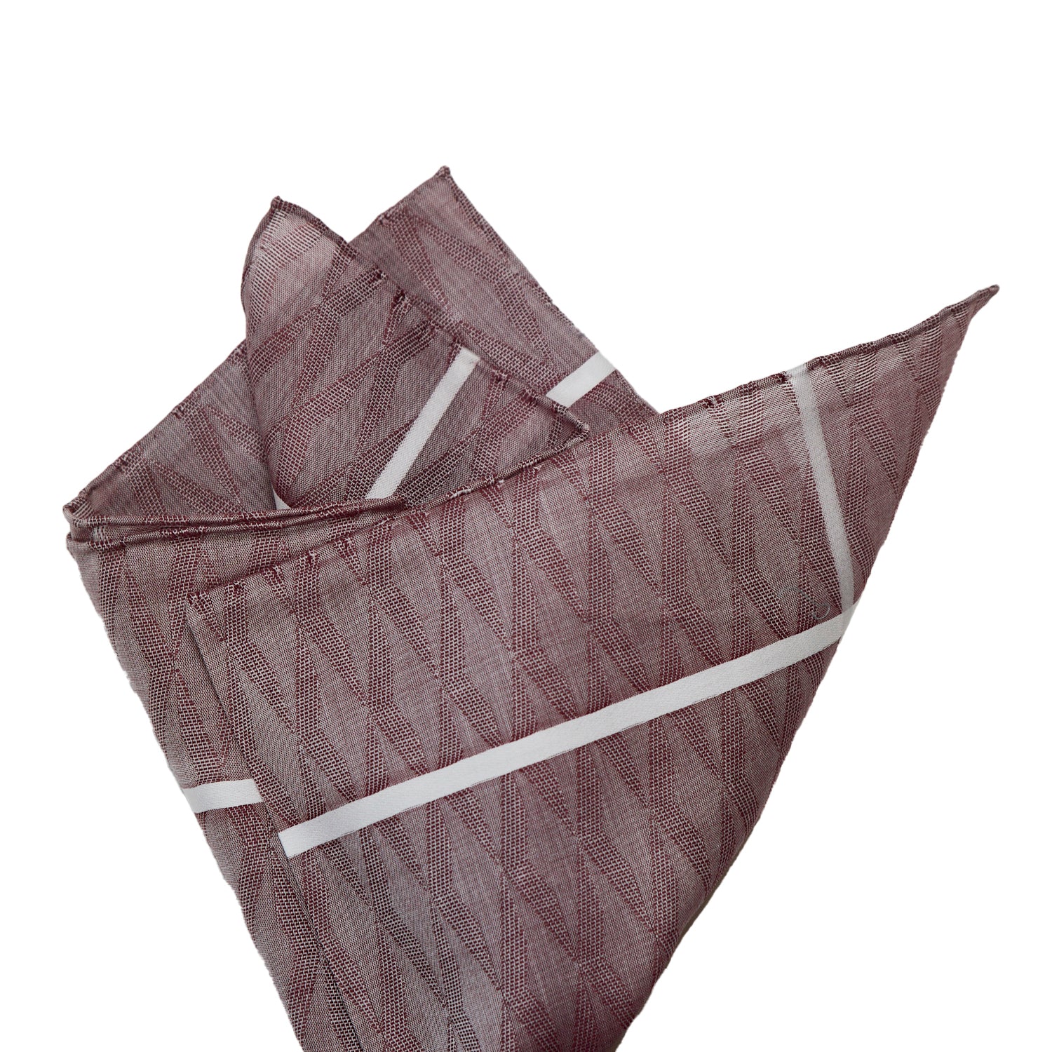 Simonnot Godard Burgundy Cotton Handkerchief