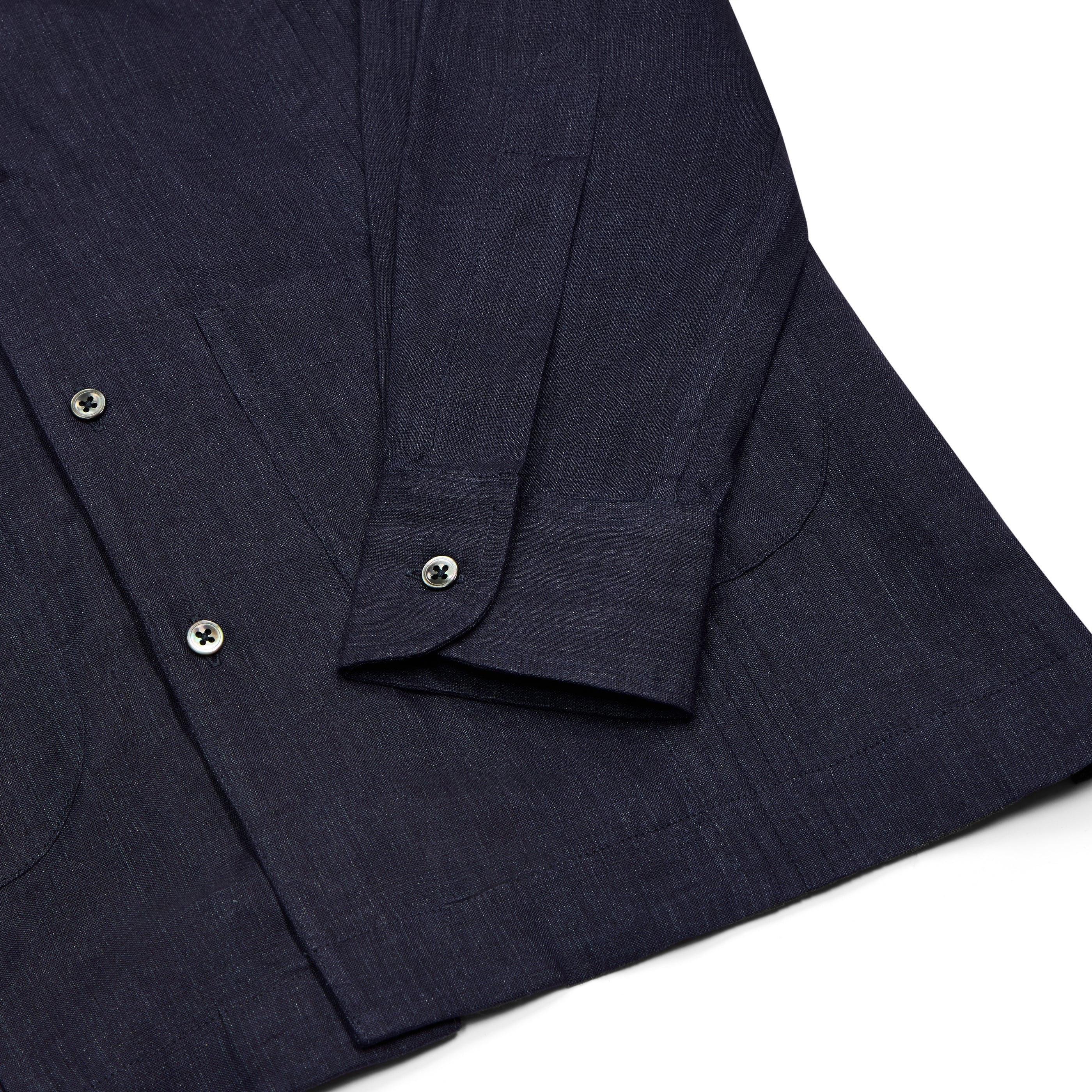 Budd Signature Navy Guayabera Shirt