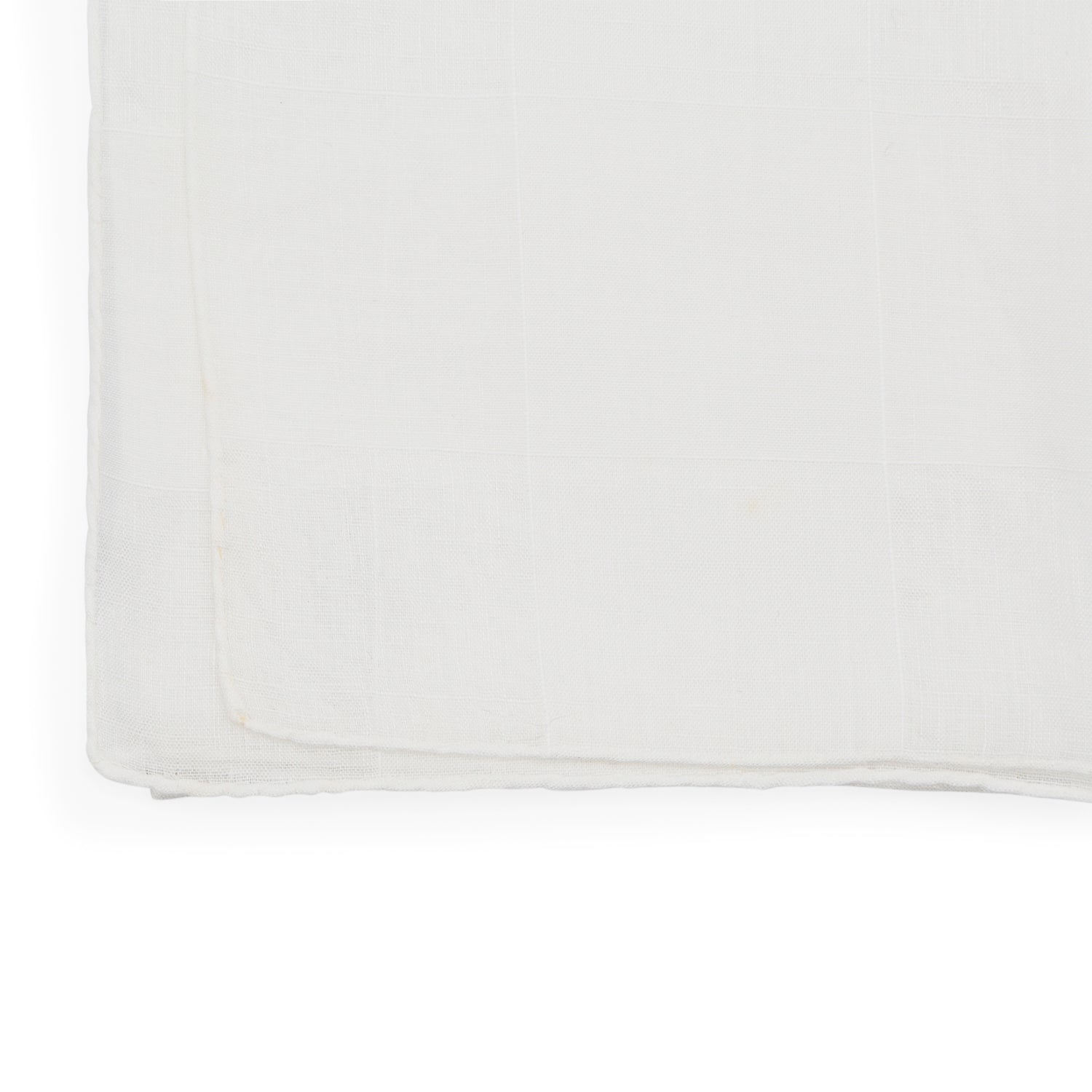 Simonnot Godard "Fil de Bouche" Handwoven Vintage Linen Pocket Square