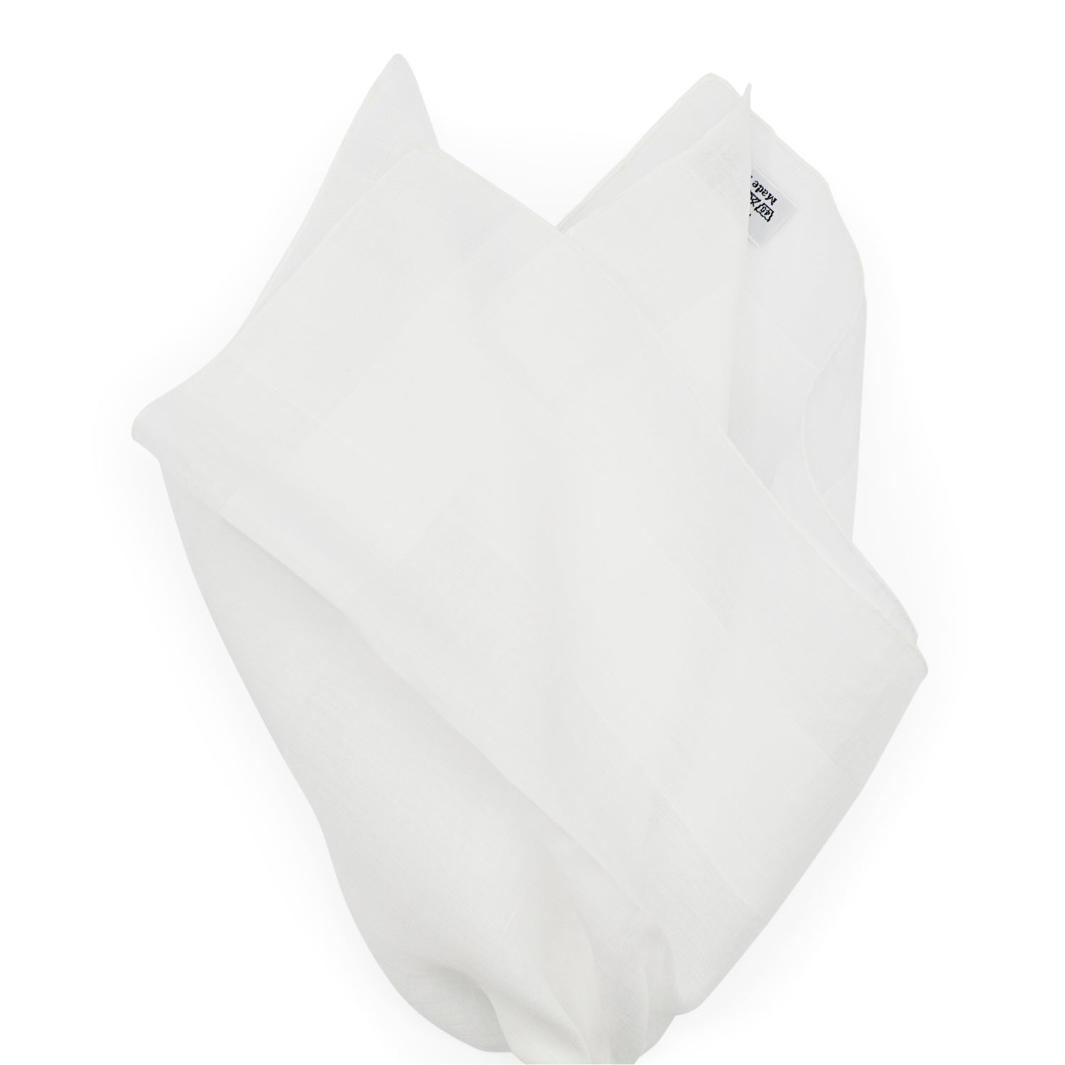 Simonnot Godard "Fil de Bouche" Handwoven Vintage Linen Pocket Square