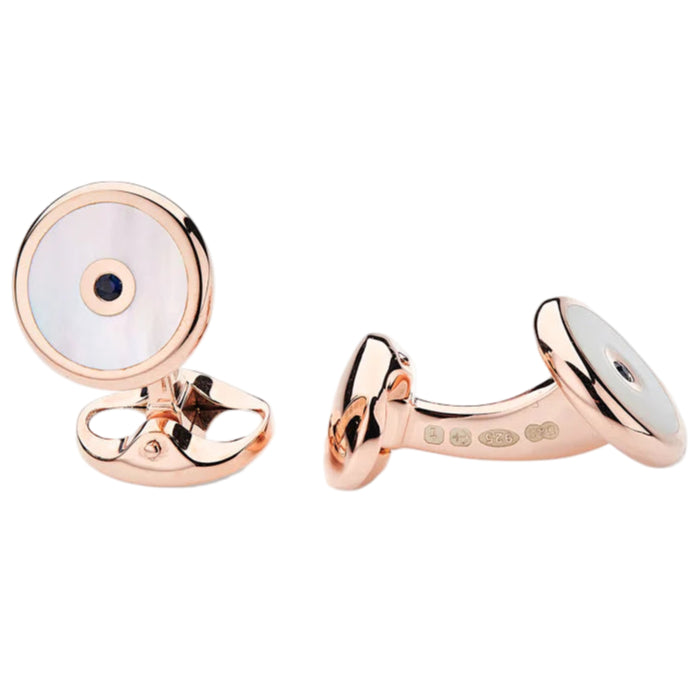 Deakin & Francis Mother of Pearl & Sapphire Rose Gold Dress Set