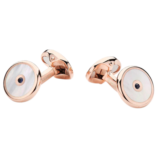 Deakin & Francis Mother of Pearl & Sapphire Rose Gold Dress Set