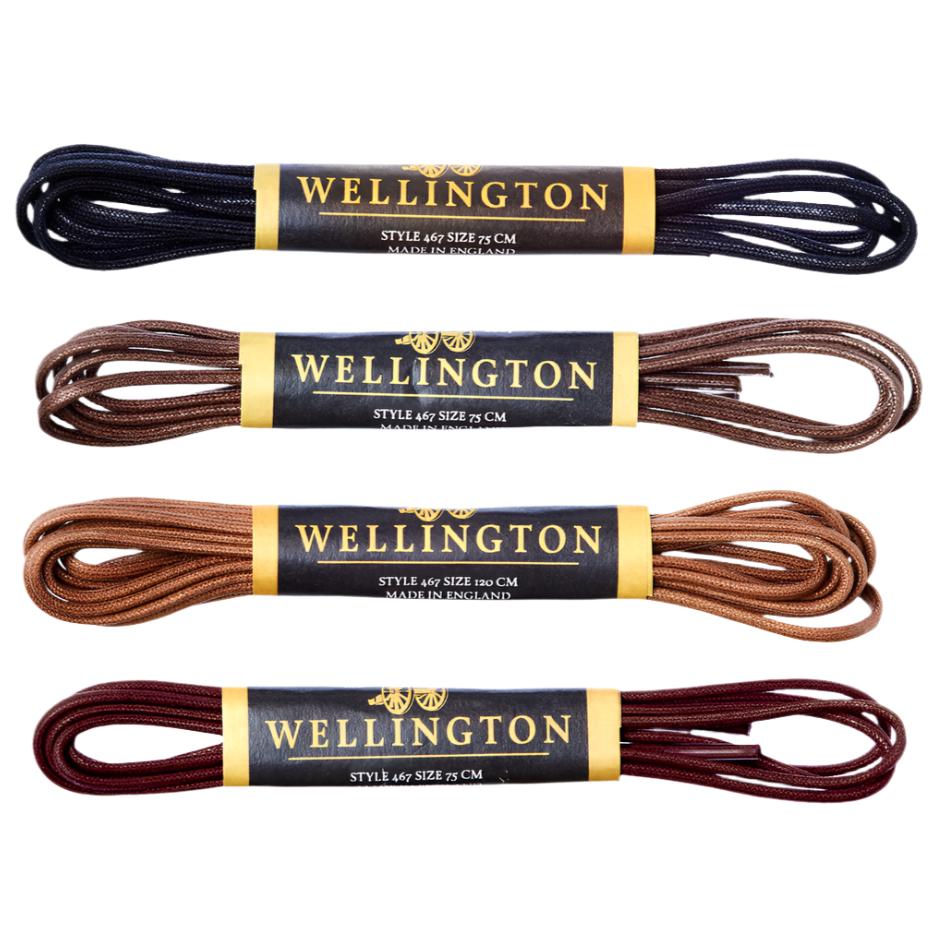 Wellington Round Waxed Dress Shoelaces Dark Brown / 75 cm / 29.5 in Wellington Round Waxed Dress Shoelaces Dark Brown / 75 cm / 29.5 in