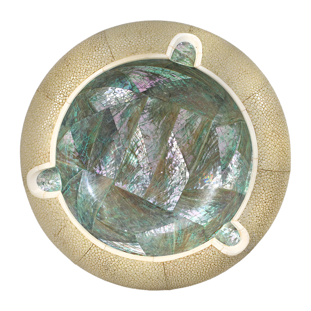 Vintage Shagreen & Mother of Pearl Cigar Ashtray