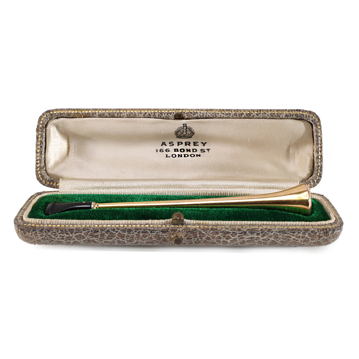 Antique 9ct Gold & Platinum Asprey Cheroot Holder
