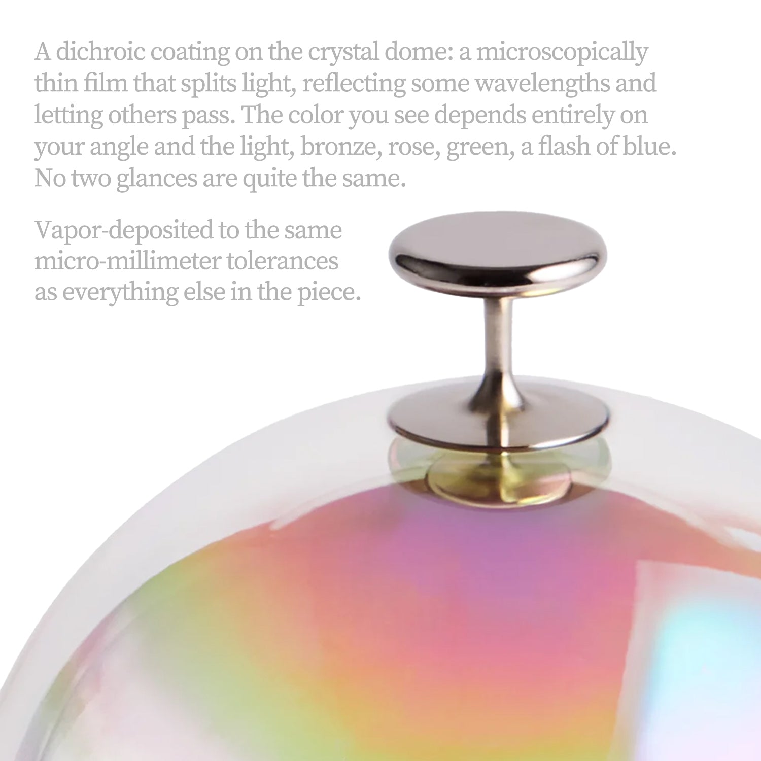 Murmmr Dichroic Crystal Dome Cigar Ashtray