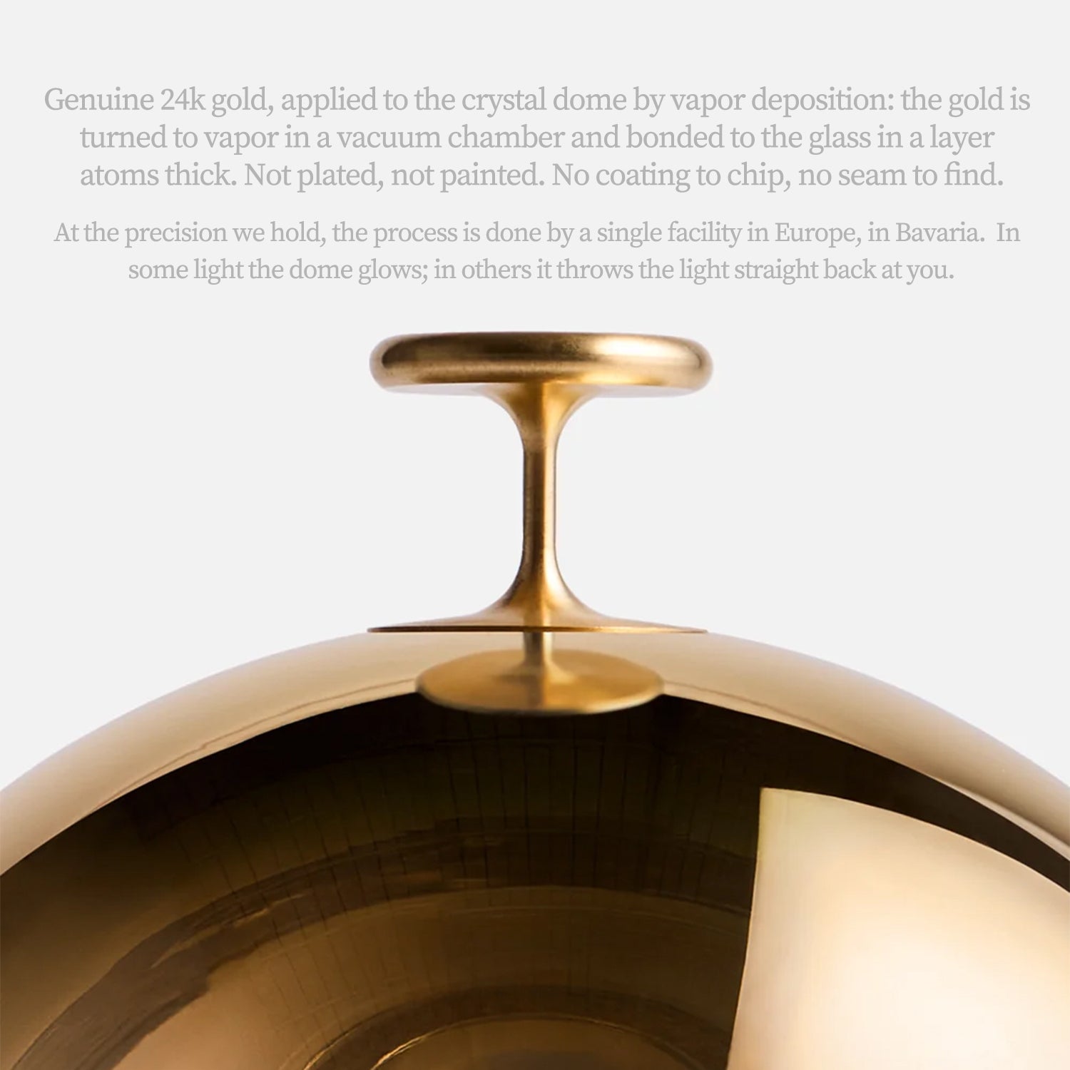 Murmmr 24k Gold Crystal Dome Cigar Ashtray