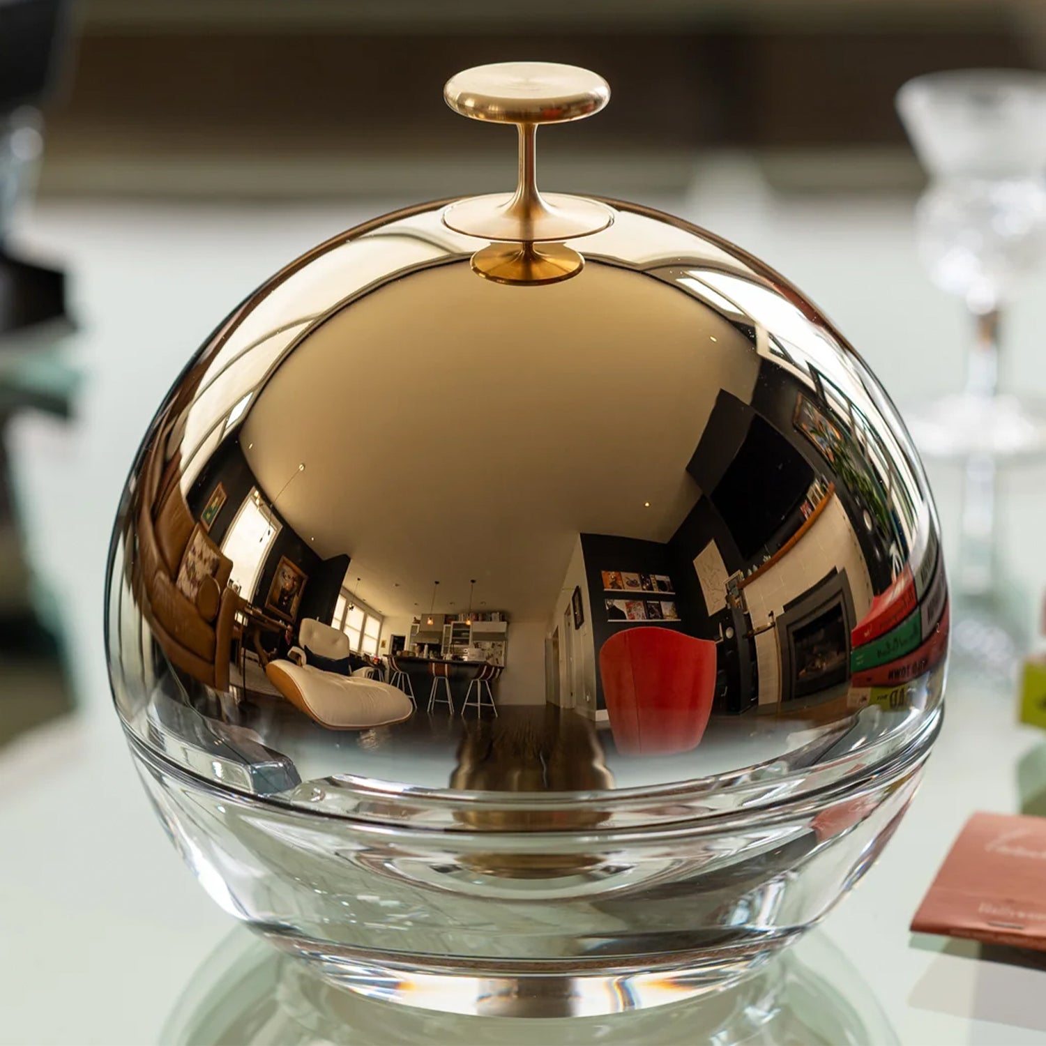 Murmmr 24k Gold Crystal Dome Cigar Ashtray