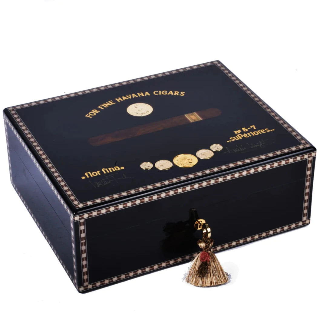 Elie Bleu Black Sycamore Medals Humidor (75 Cigars)