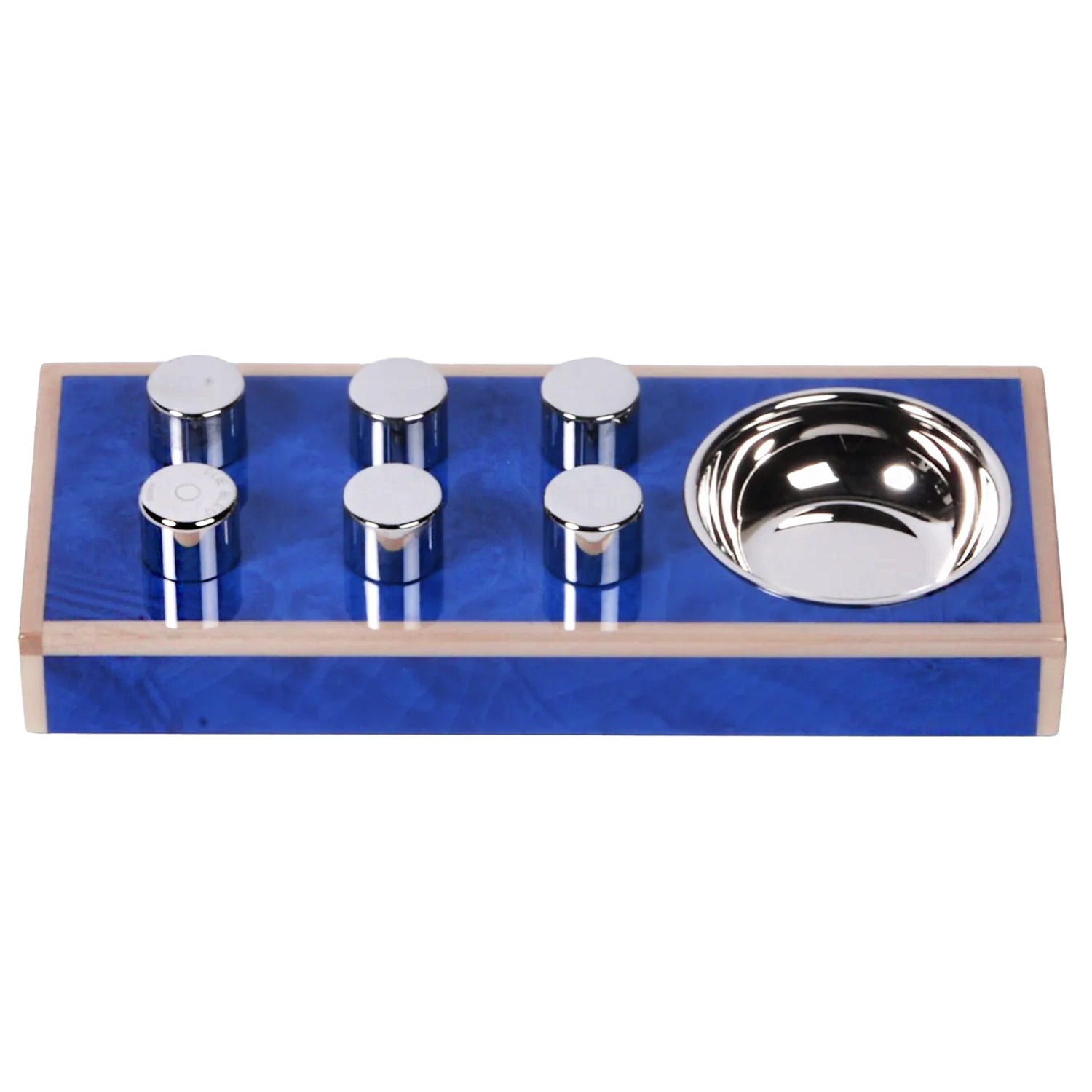 Elie Bleu Blue Madrona Burl Classic Egoist Ashtray