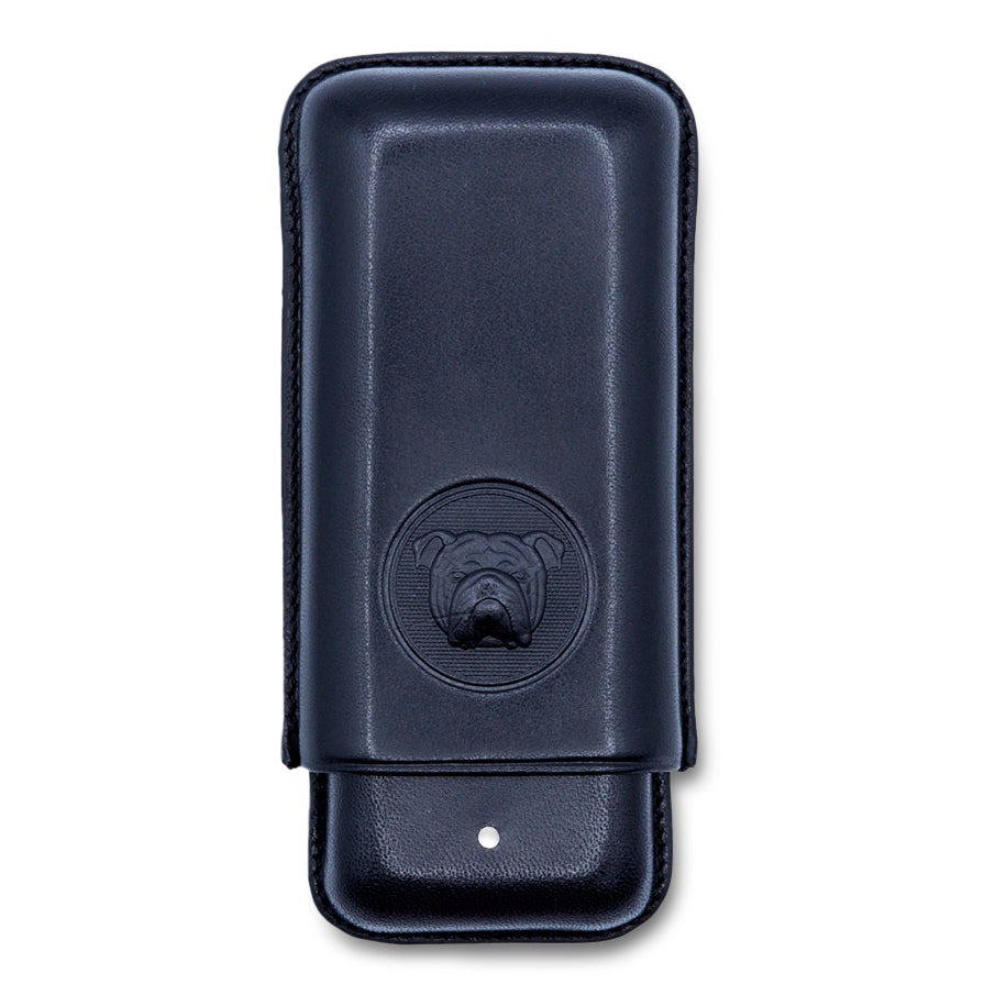 Dunhill Bulldog Robusto Black Cigar Case (2 cigars)