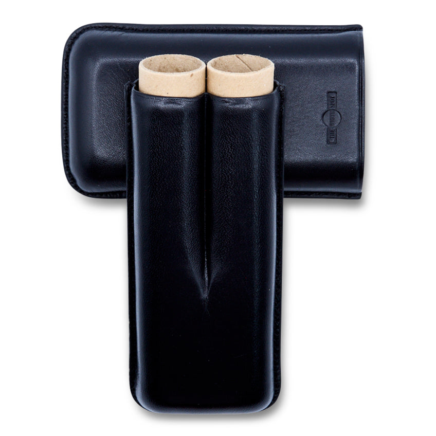 Dunhill Bulldog Robusto Black Cigar Case (2 cigars)