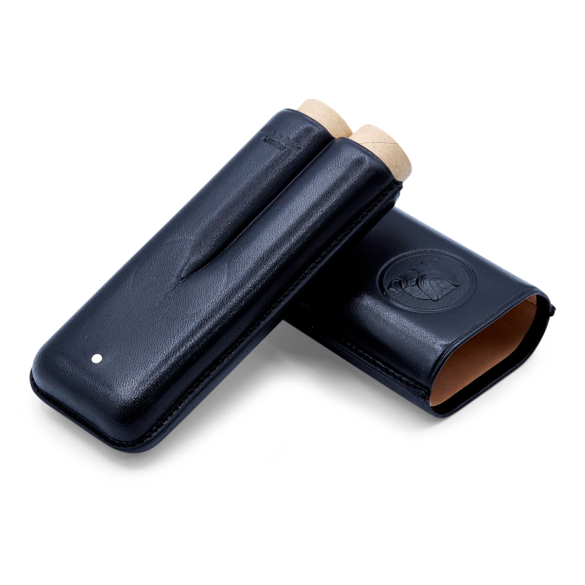 Dunhill Bulldog Robusto Black Cigar Case (2 cigars)