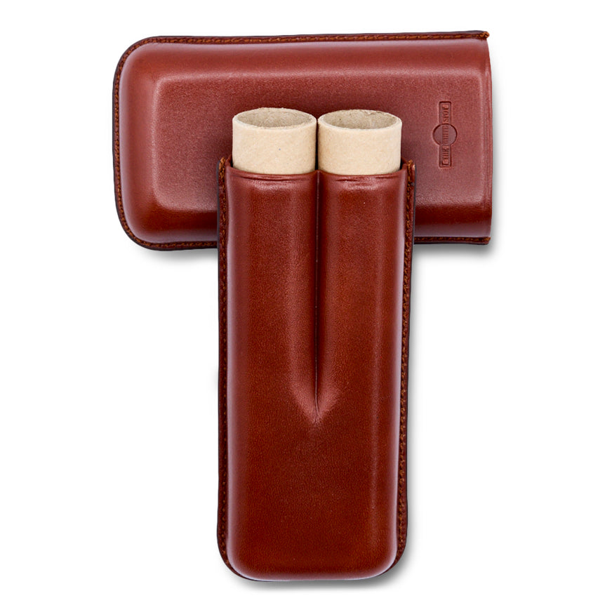 Dunhill Bulldog Robusto Brown Cigar Case (2 cigars)