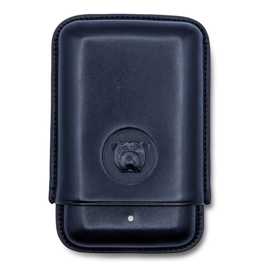 Dunhill Bulldog Robusto Black Cigar Case (3 cigars)