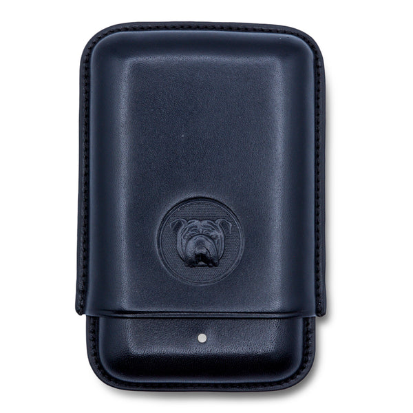 Dunhill Bulldog Robusto Black Cigar Case (3 cigars) | KirbyAllison.com