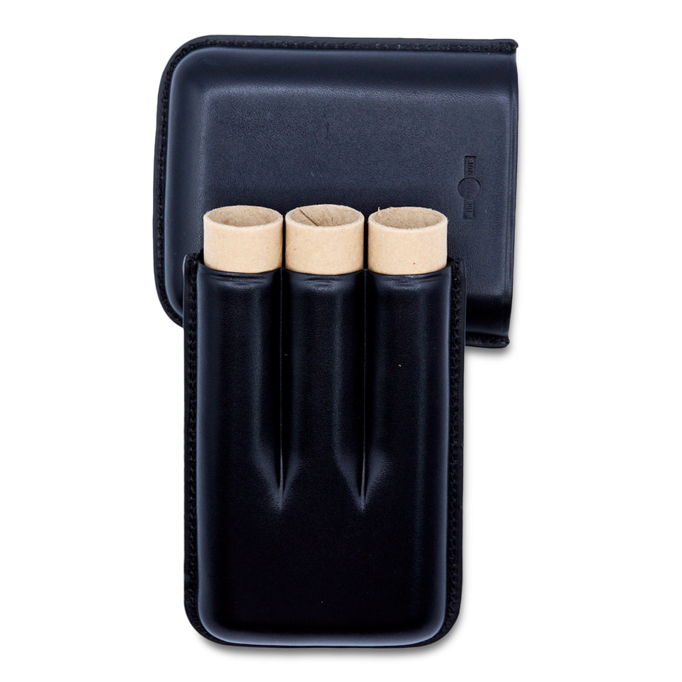 Dunhill Bulldog Robusto Black Cigar Case (3 cigars)