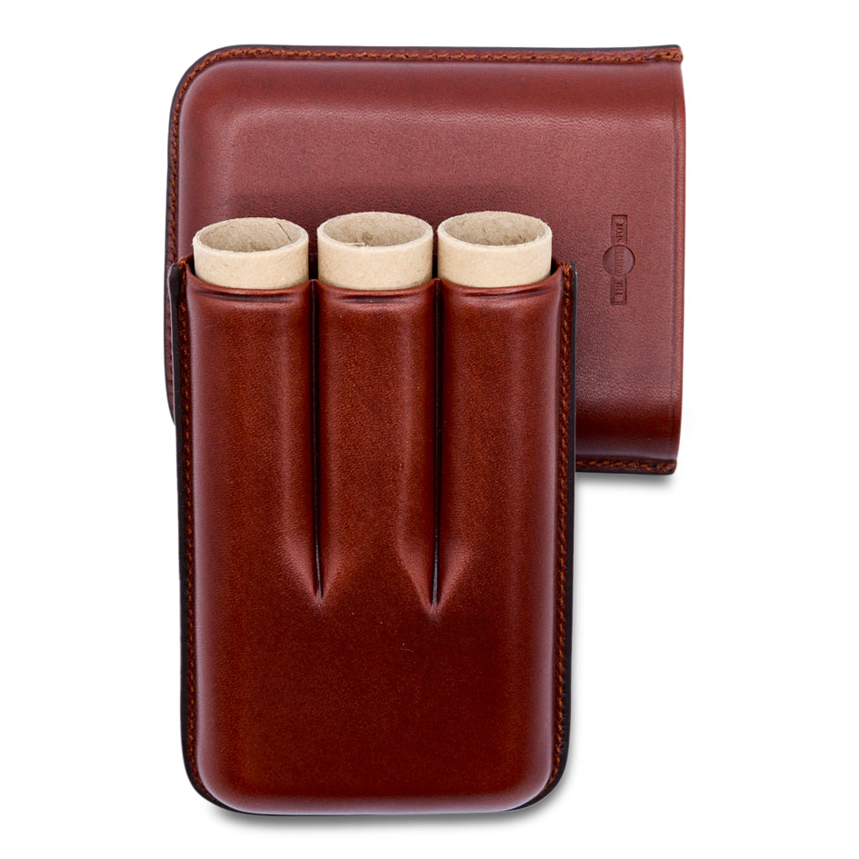 Dunhill Bulldog Robusto Brown Cigar Case (3 cigars)