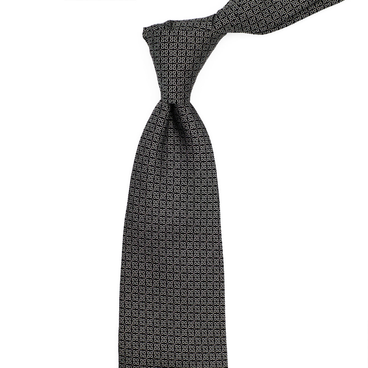 Sovereign Grade Black & Silver Neat Bodiam Archive Tie