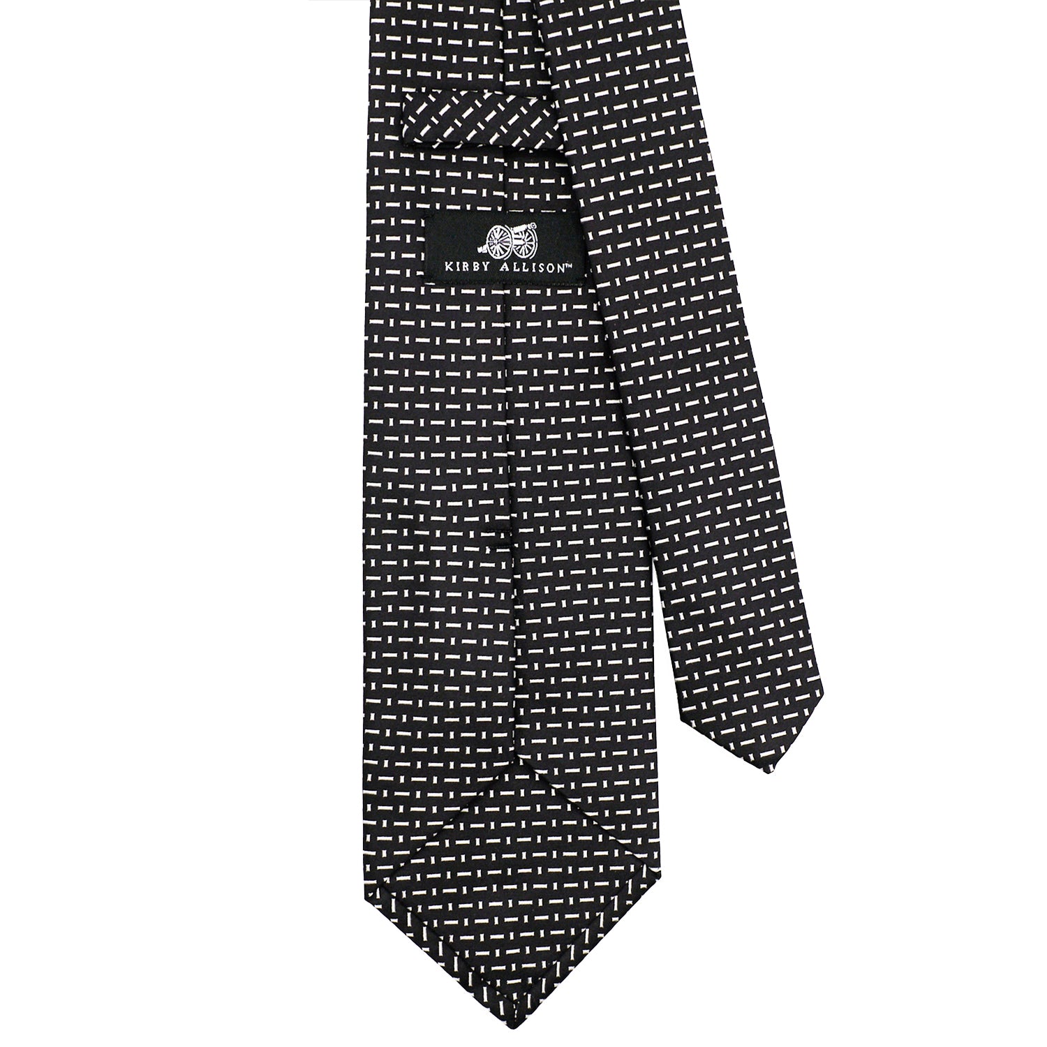 Sovereign Grade Black & Silver Cross Bar Bodiam Archive Tie