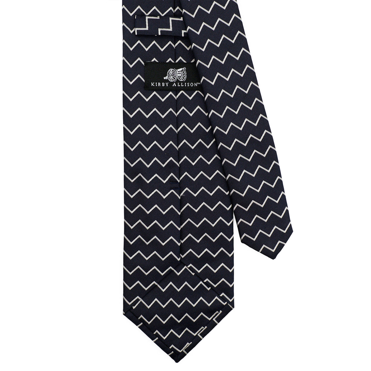 Sovereign Grade Midnight Horizontal Zigzag Bodiam Archive Tie