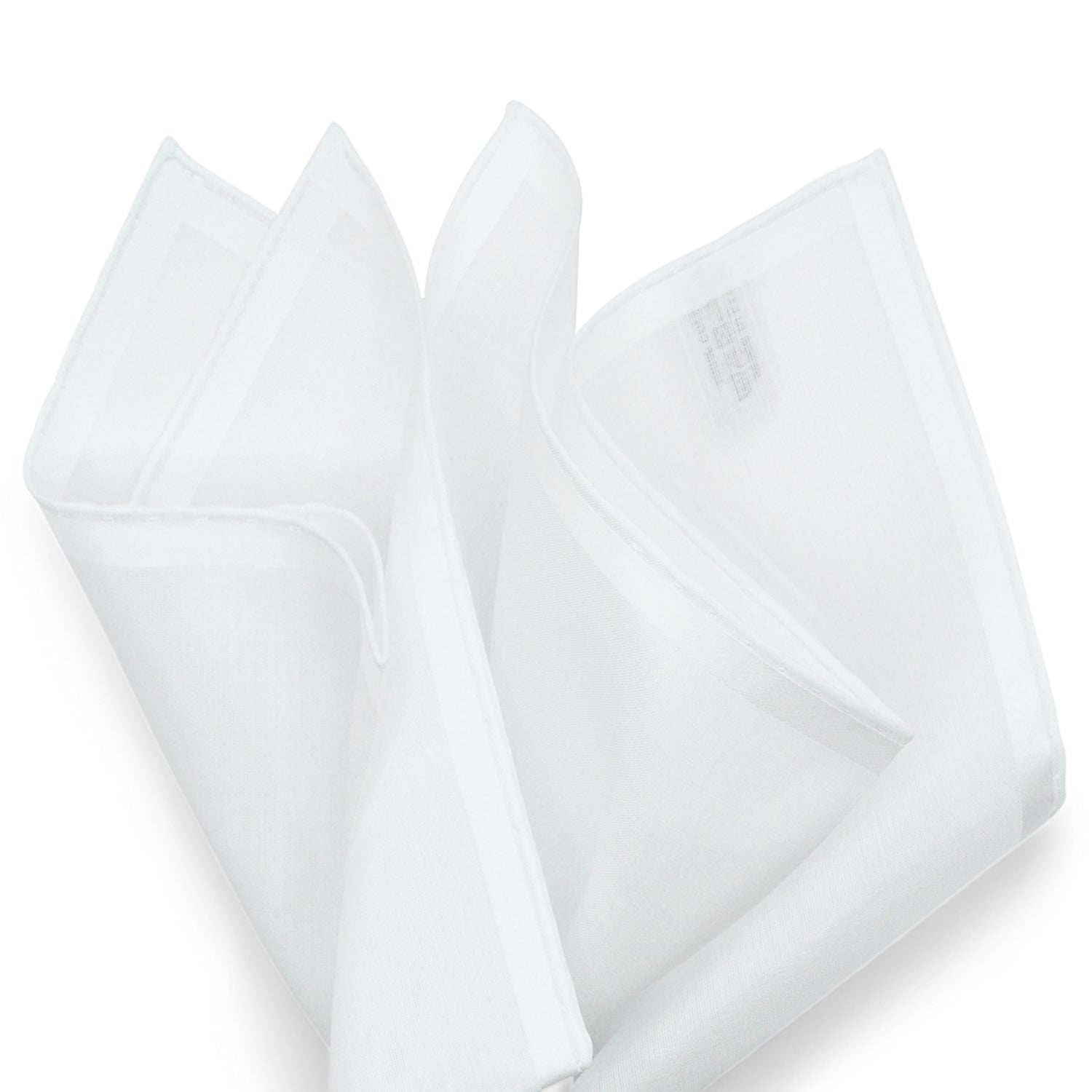 Simonnot Godard Amalfi White 100% Cotton Pocket Square