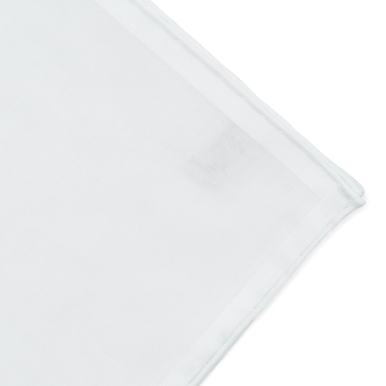Simonnot Godard Amalfi White 100% Cotton Pocket Square