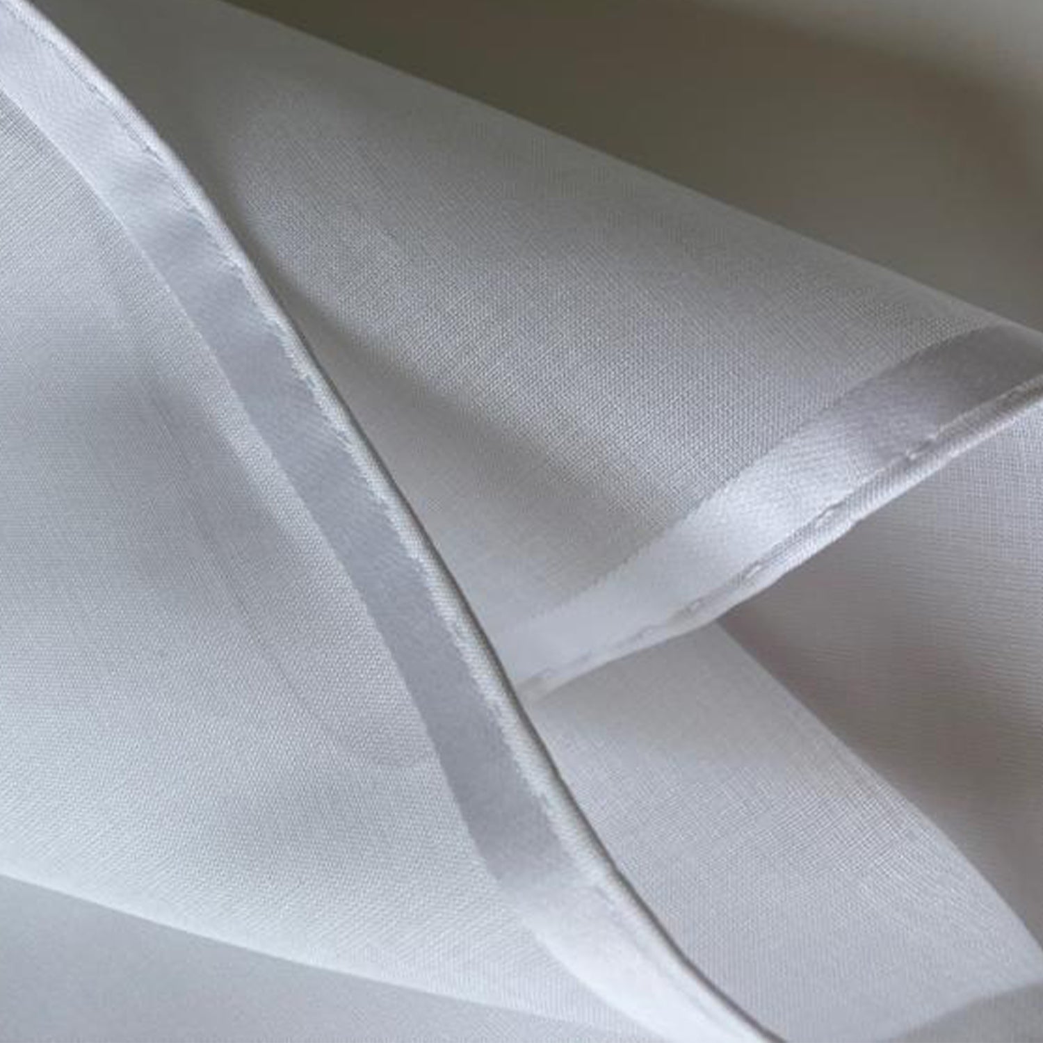 Simonnot Godard Amalfi White 100% Cotton Pocket Square