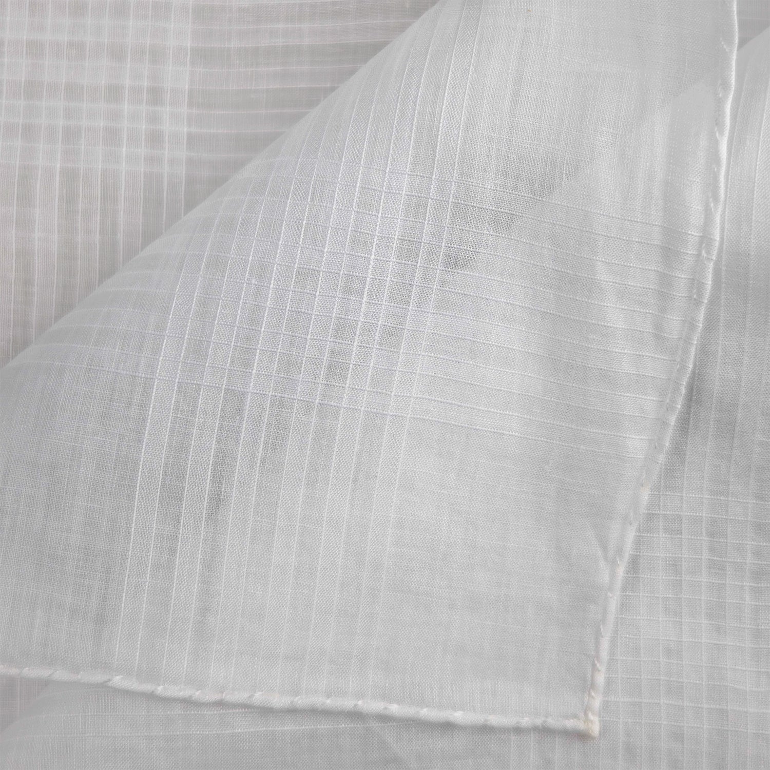 Simonnot Godard Bertry White Archive Batiste Cotton & Linen Pocket Square