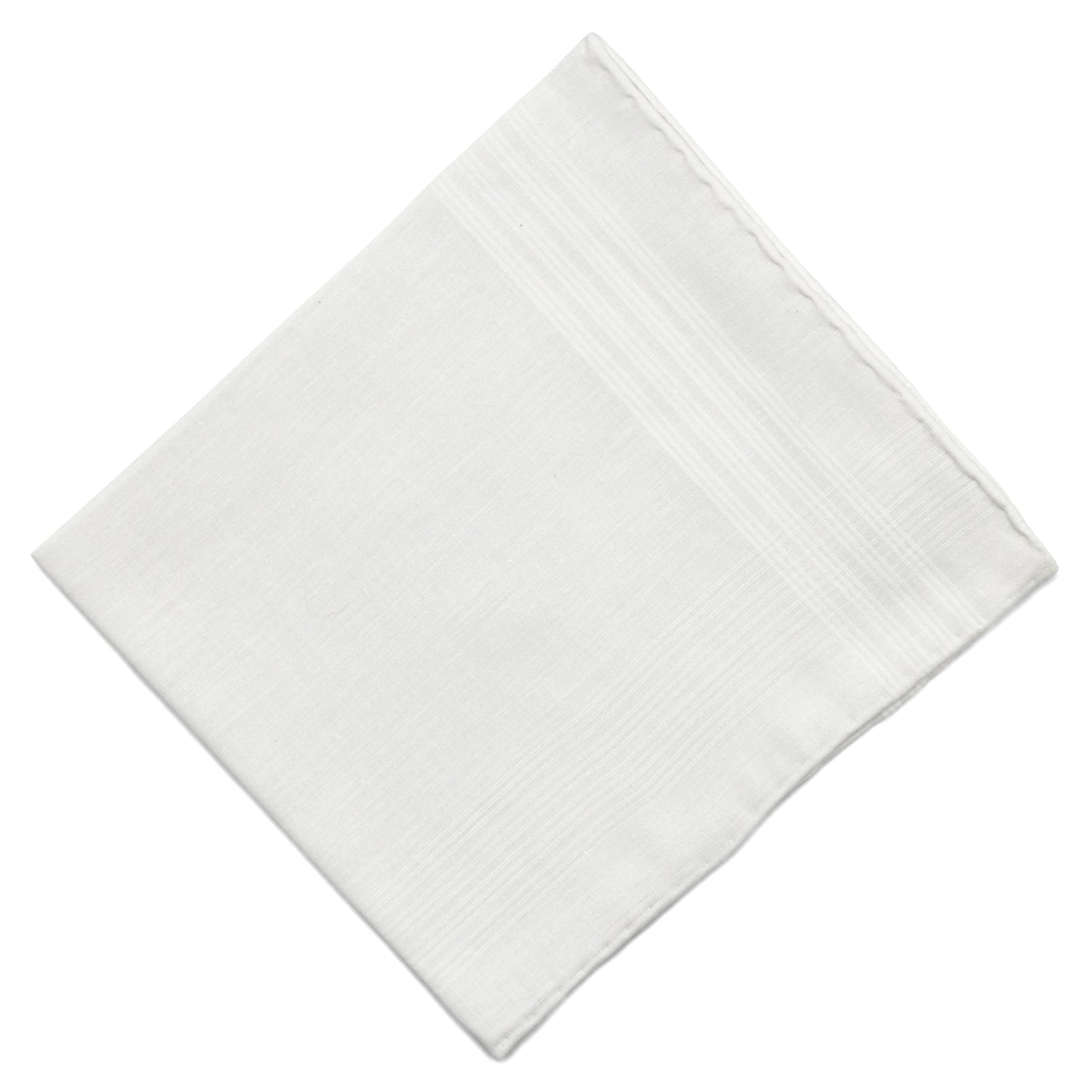 Simonnot Godard Frasnoy White 100% Cotton Pocket Square