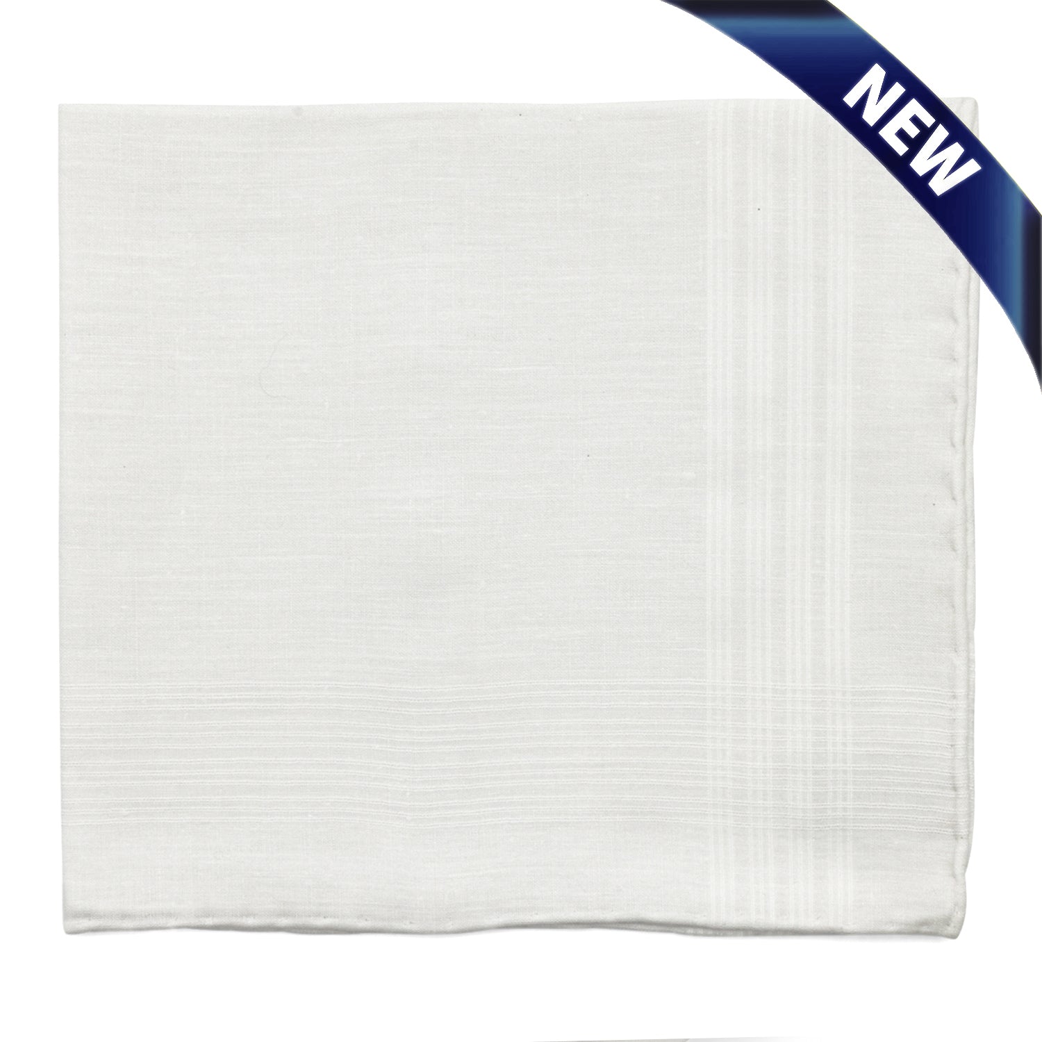 Simonnot Godard Frasnoy White 100% Cotton Pocket Square