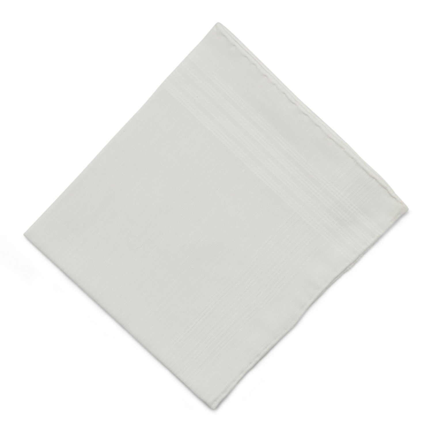 Simonnot Godard Frasnoy White 100% Cotton Pocket Square