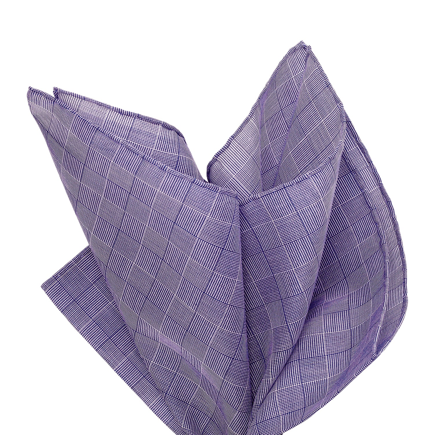 Simonnot Godard Purple Prince de Galles Pocket Square