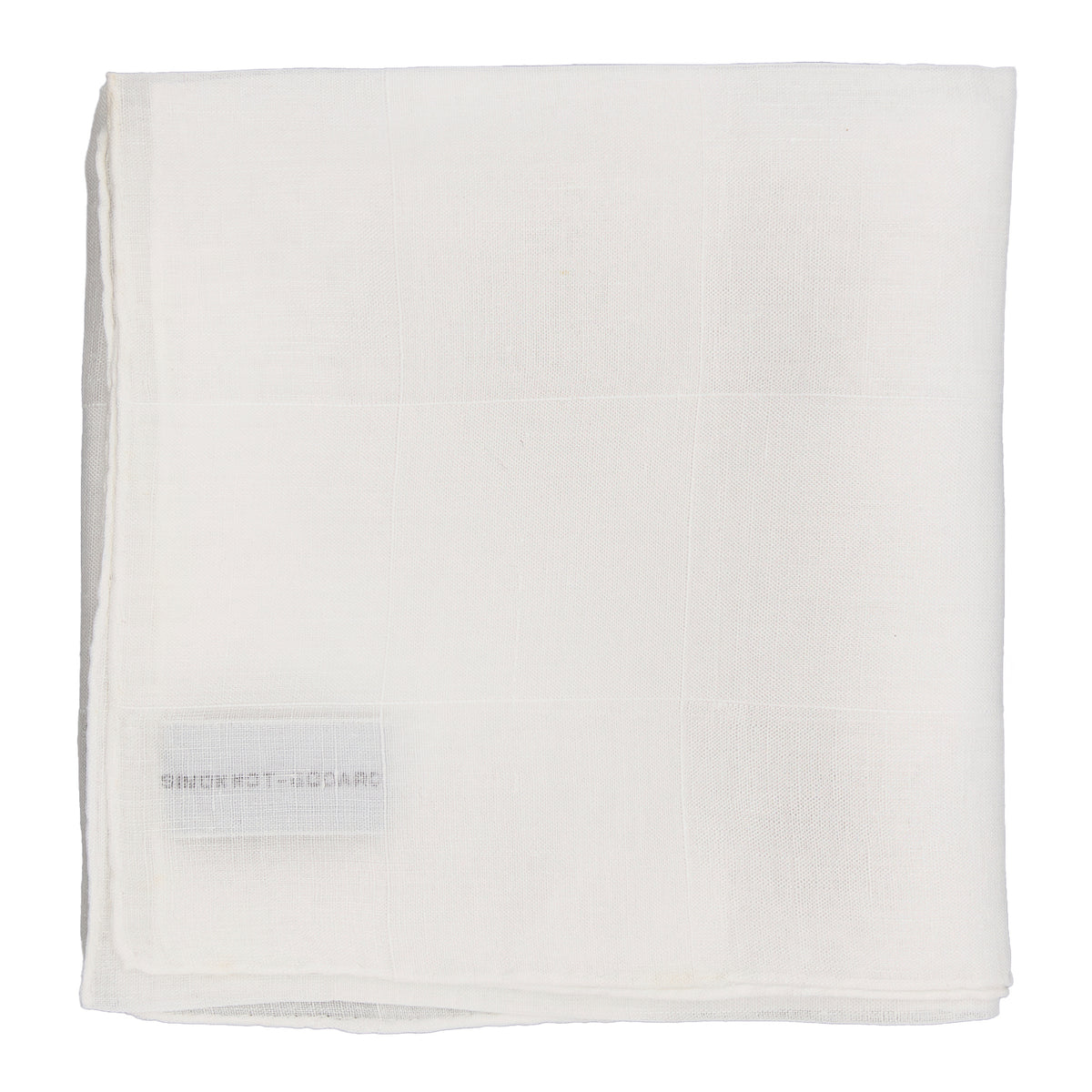 Simonnot Godard "Fil de Bouche" Handwoven Vintage Linen Pocket Square