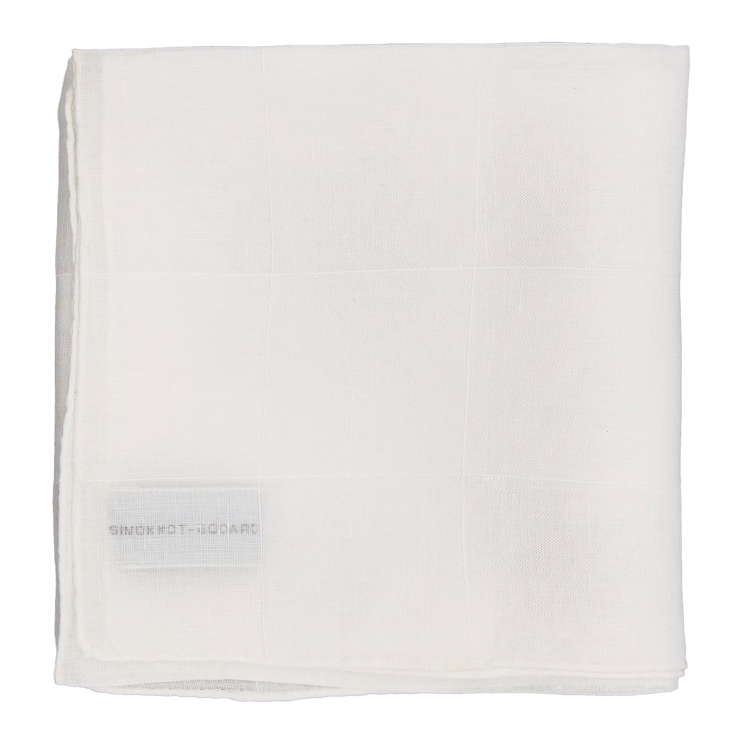 Simonnot Godard "Fil de Bouche" Handwoven Vintage Linen Pocket Square