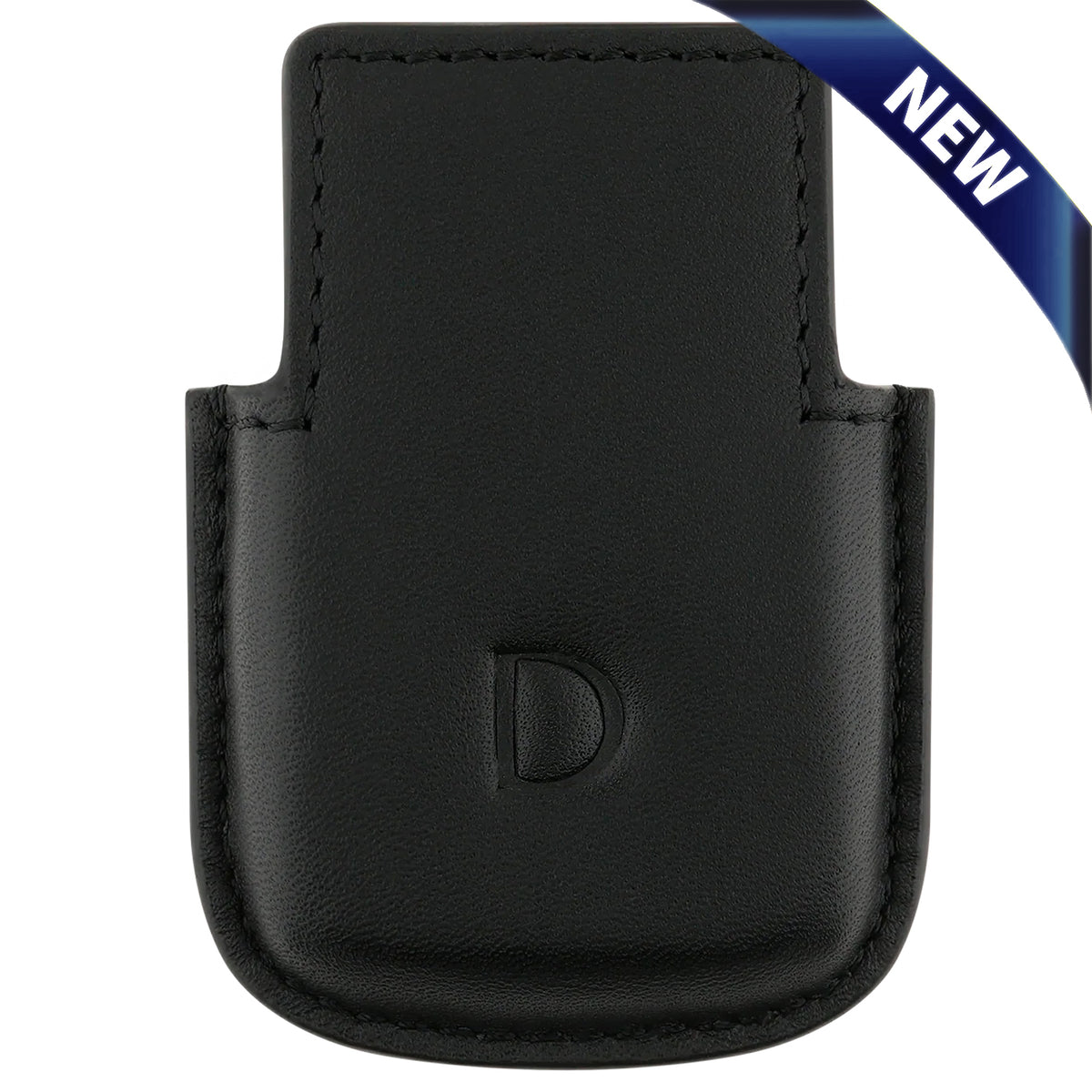 S.T. Dupont Black Leather Line 2 Slim Lighter Case