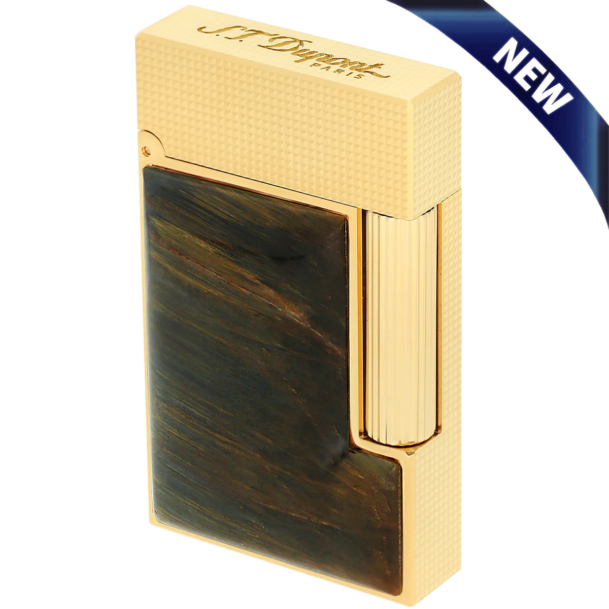 S.T. Dupont Limited Edition Line 2 Falcon's Eye Stone Lighter