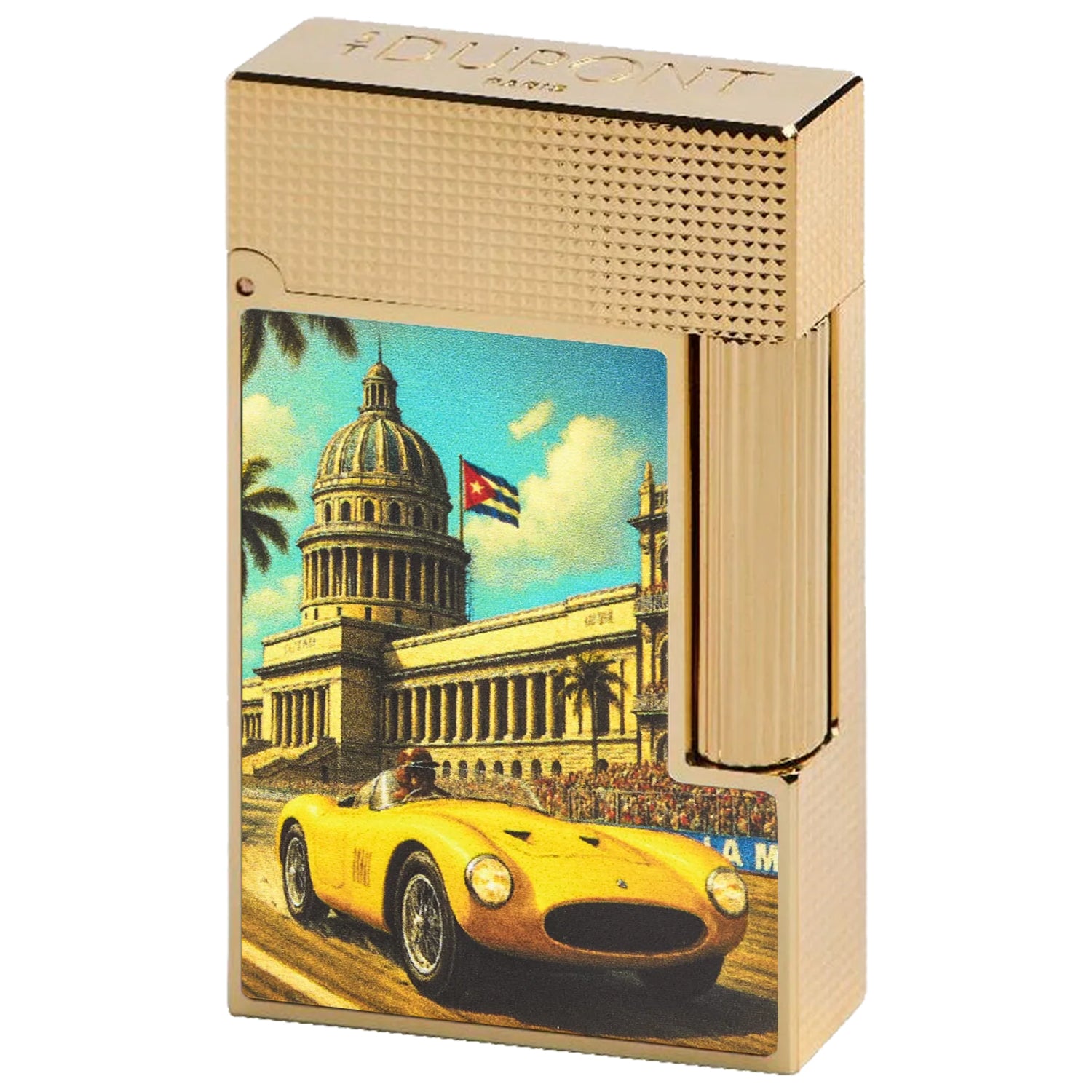 S.T. Dupont Line 2 Havana Dreams Grand Prix Gold Finish Lighter
