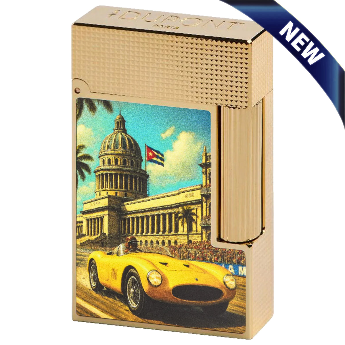 S.T. Dupont Line 2 Havana Dreams Grand Prix Gold Finish Lighter