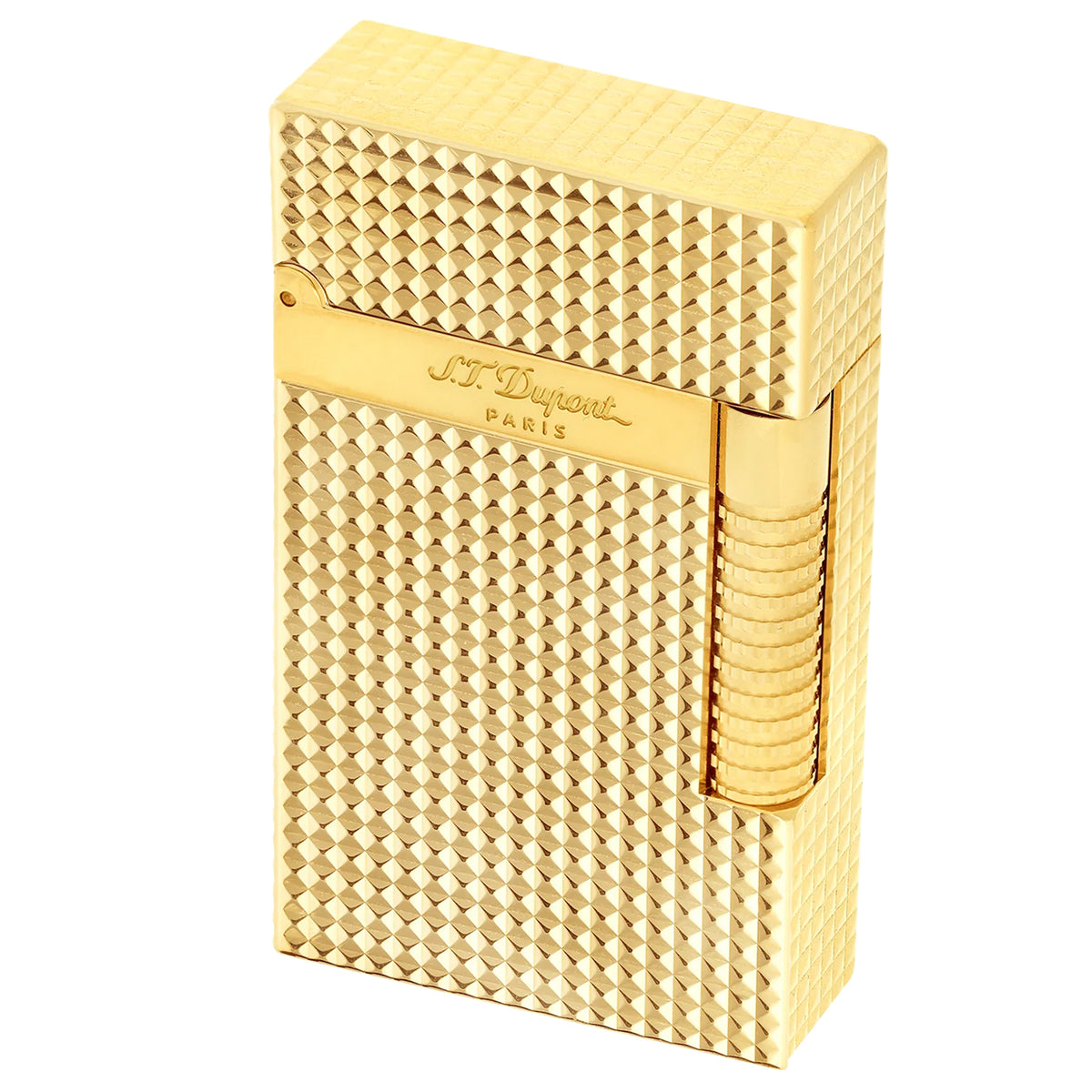 S.T. Dupont Le Grand Cling Diamond Head Gold Lighter