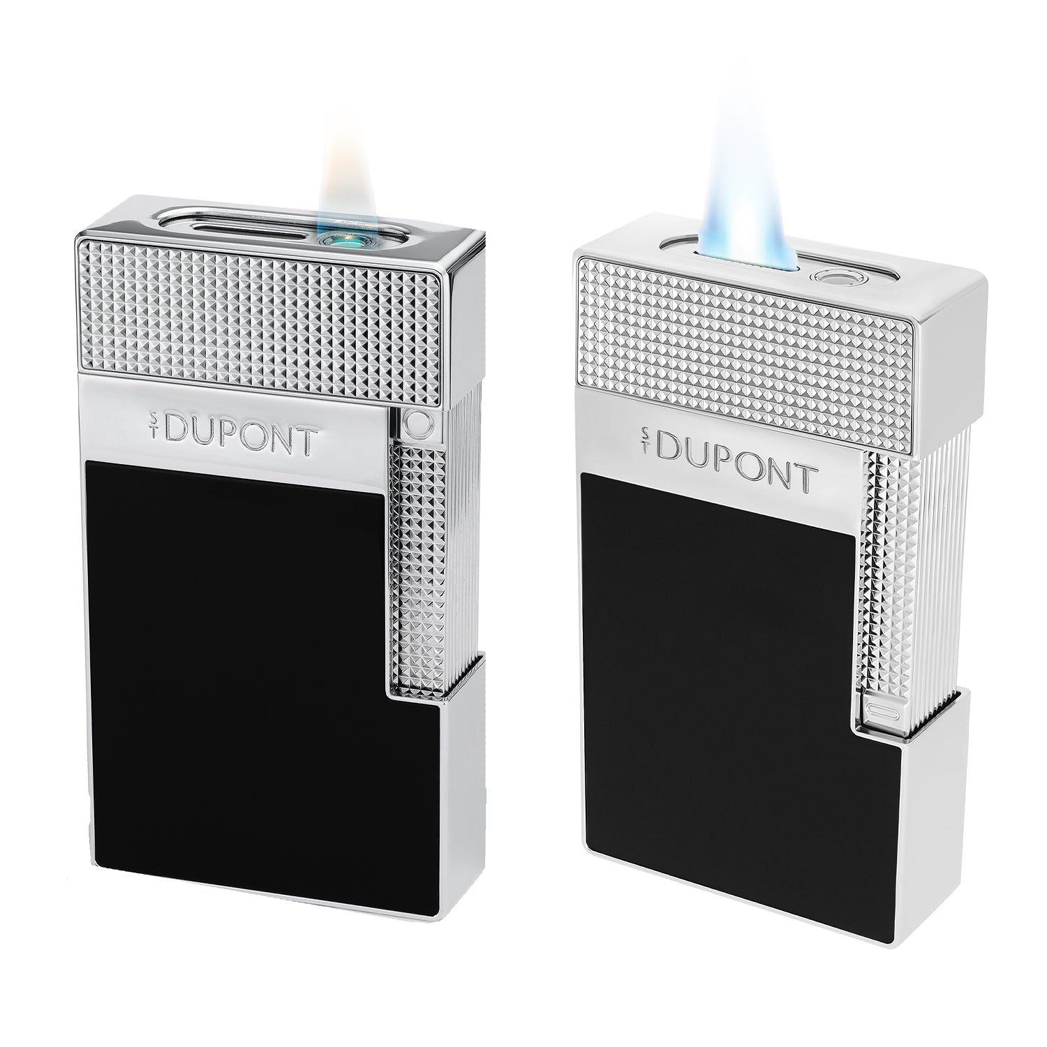 S.T. Dupont Black & Chrome Table Lighter