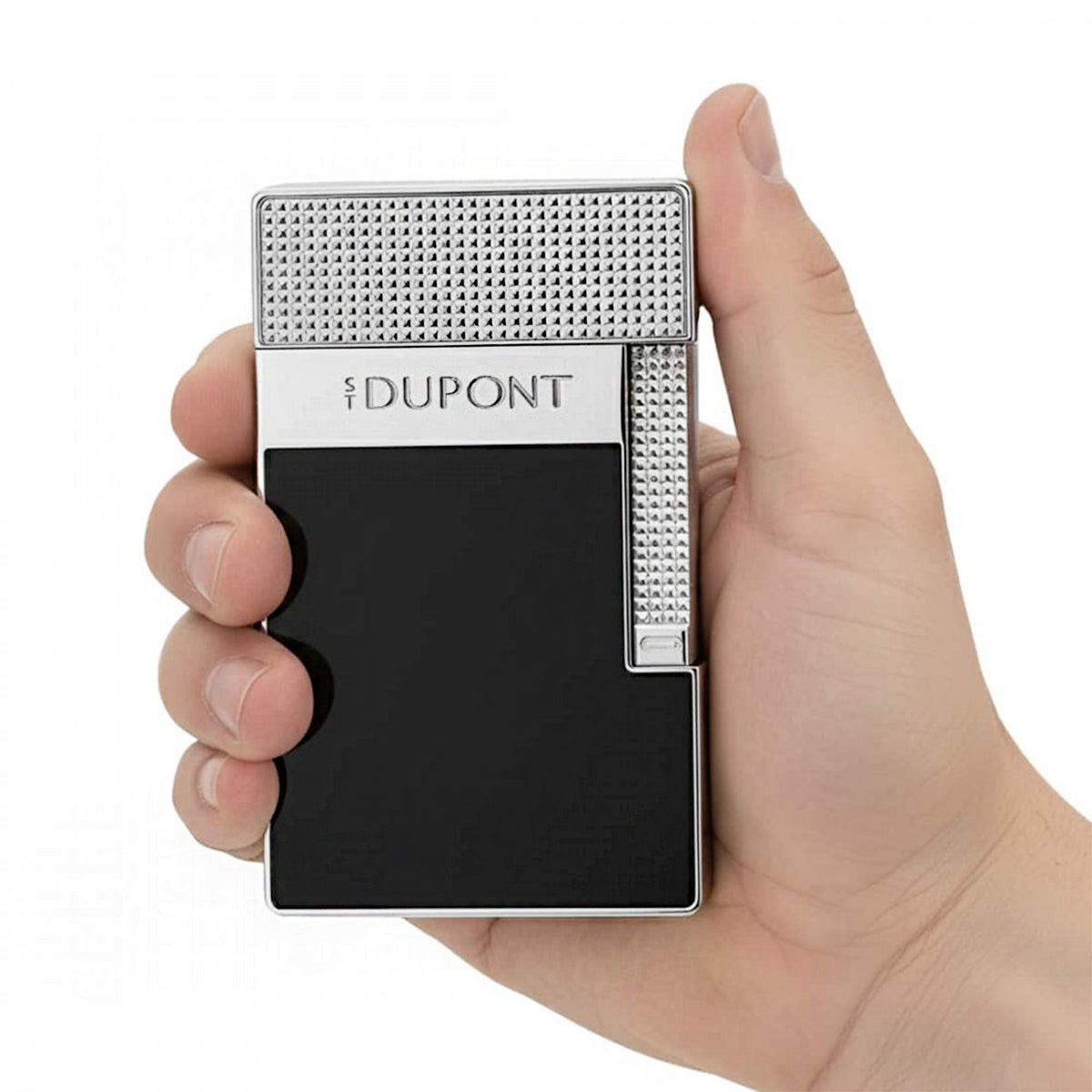 S.T. Dupont Black & Chrome Table Lighter