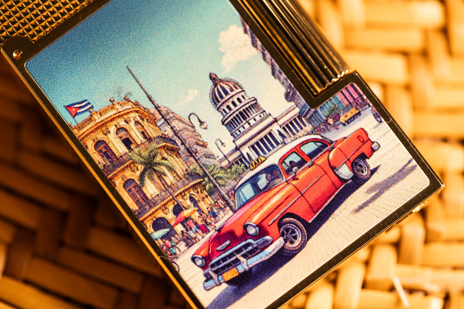 S.T. Dupont Line 2 Havana Dreams Gold Finish Lighter