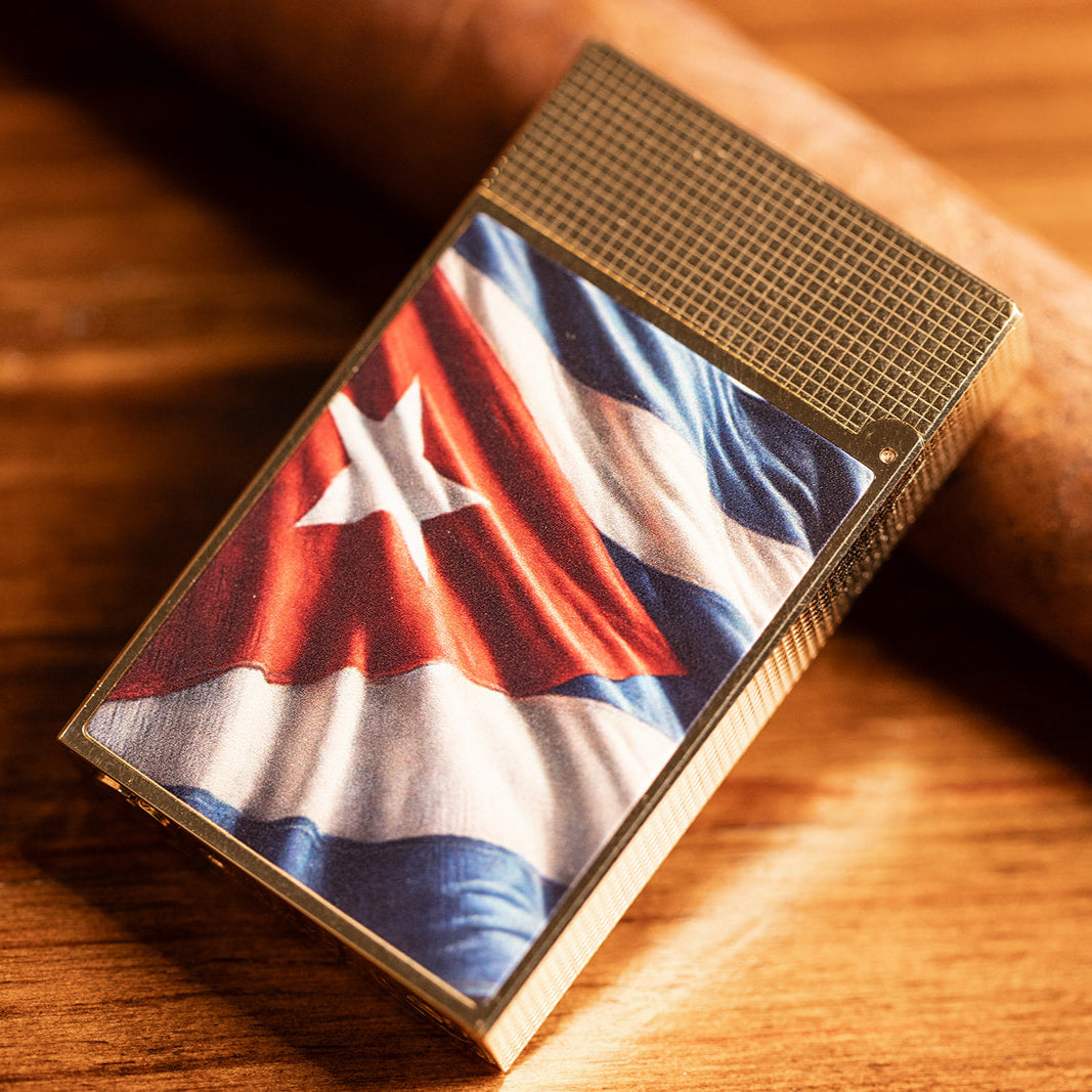S.T. Dupont Line 2 Havana Dreams Gold Finish Lighter