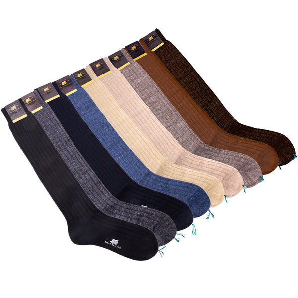 Sovereign Grade 100% Linen Dress Socks OTC 11 / Light Brown