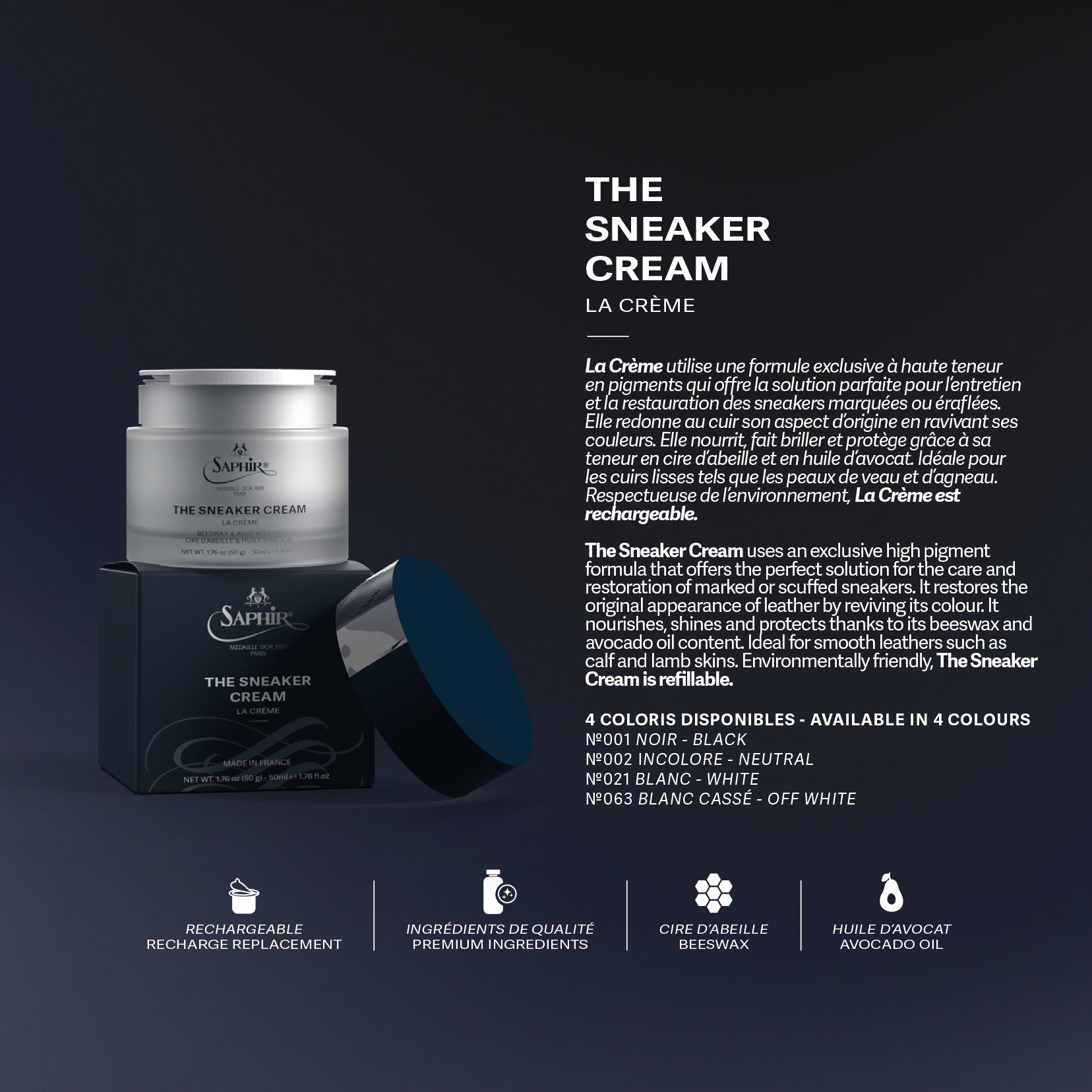 The Sneaker Cream by Saphir - 50ml
