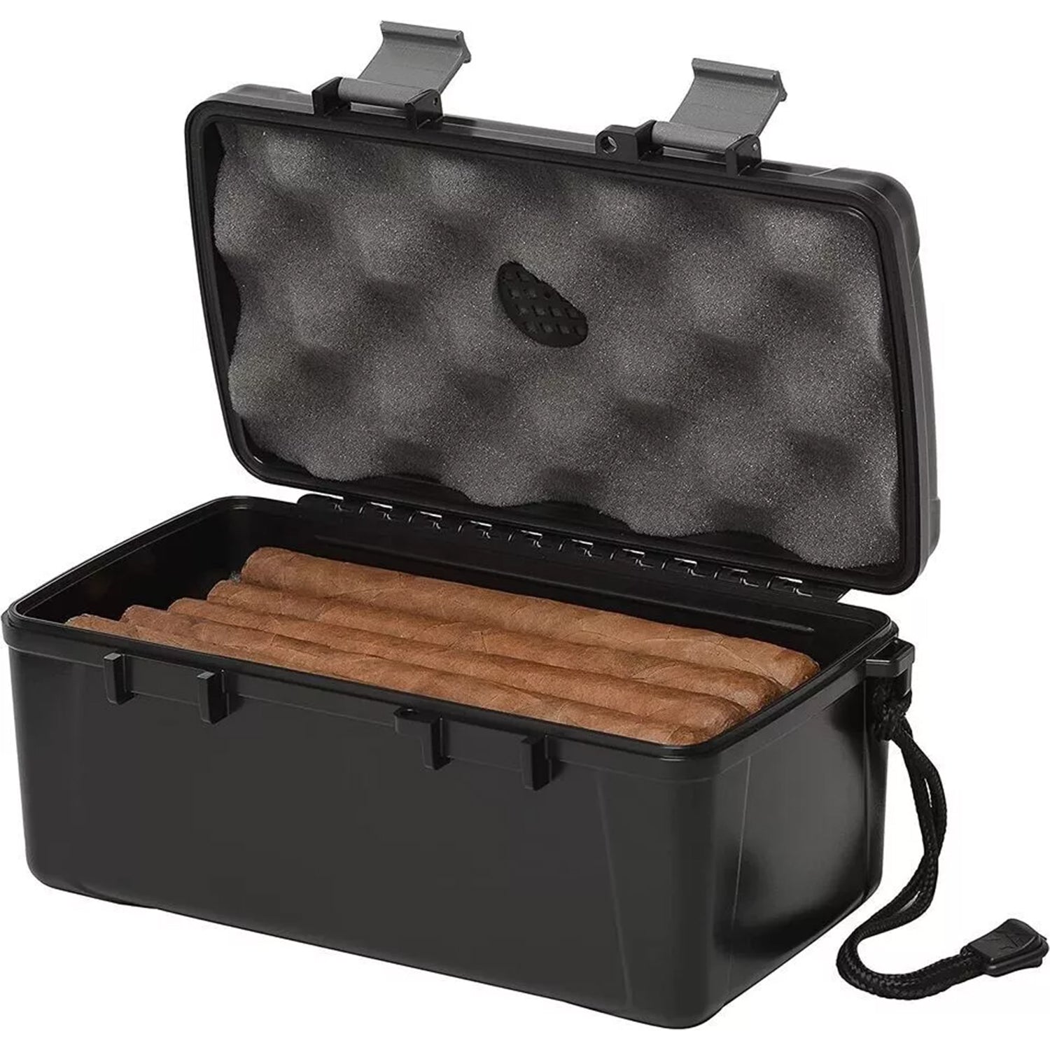 Kirby Allison Black Travel Humidor (15 Cigars)