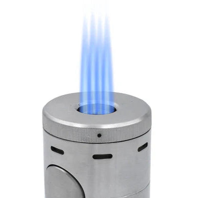 Xikar Volta Quad-Jet Silver Tabletop Lighter